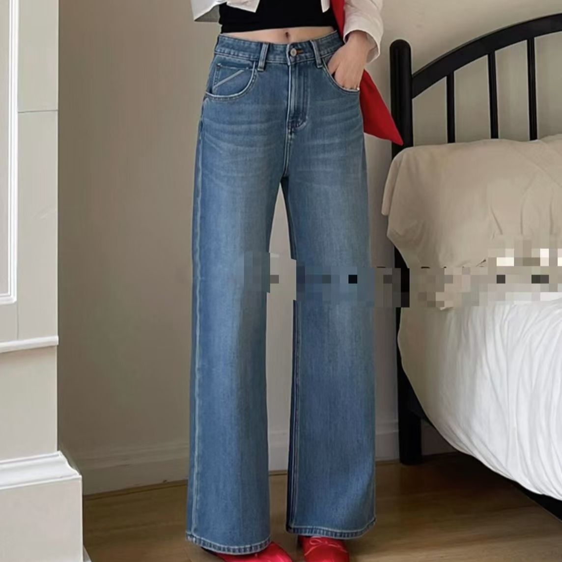 188-牛仔裤女夏新款直筒裤时尚休闲显瘦夏款直筒裤