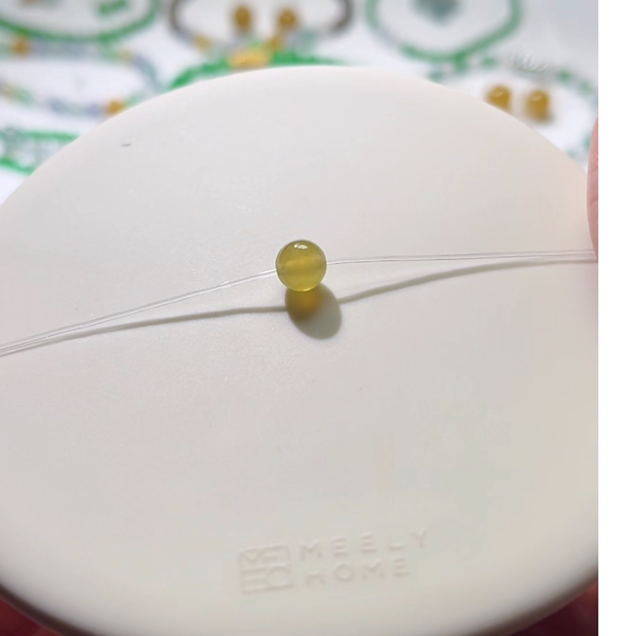 天然缅甸A货翡翠，卡6mm+高冰天然鸡油黄