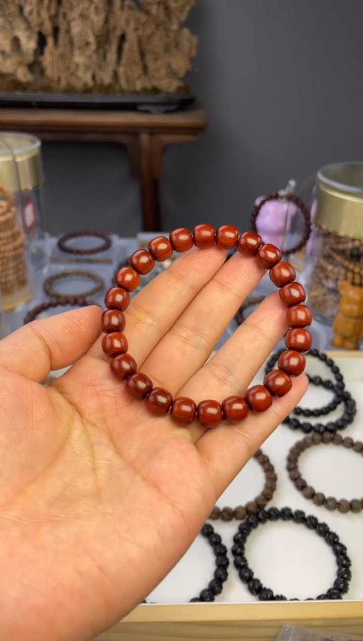 【闪购商品】小叶紫檀手串/手链8*9老型珠果冻泥料小叶紫檀