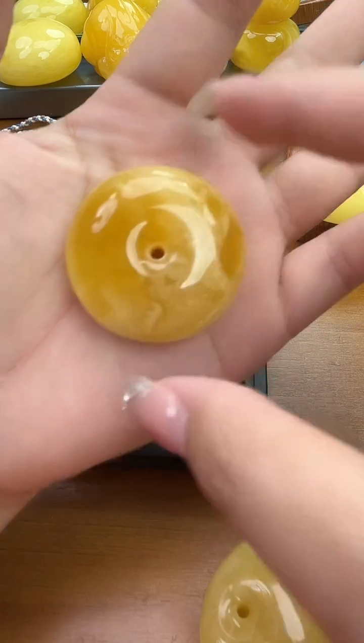 裸石琥珀未镶嵌琥珀蜜蜡吊坠