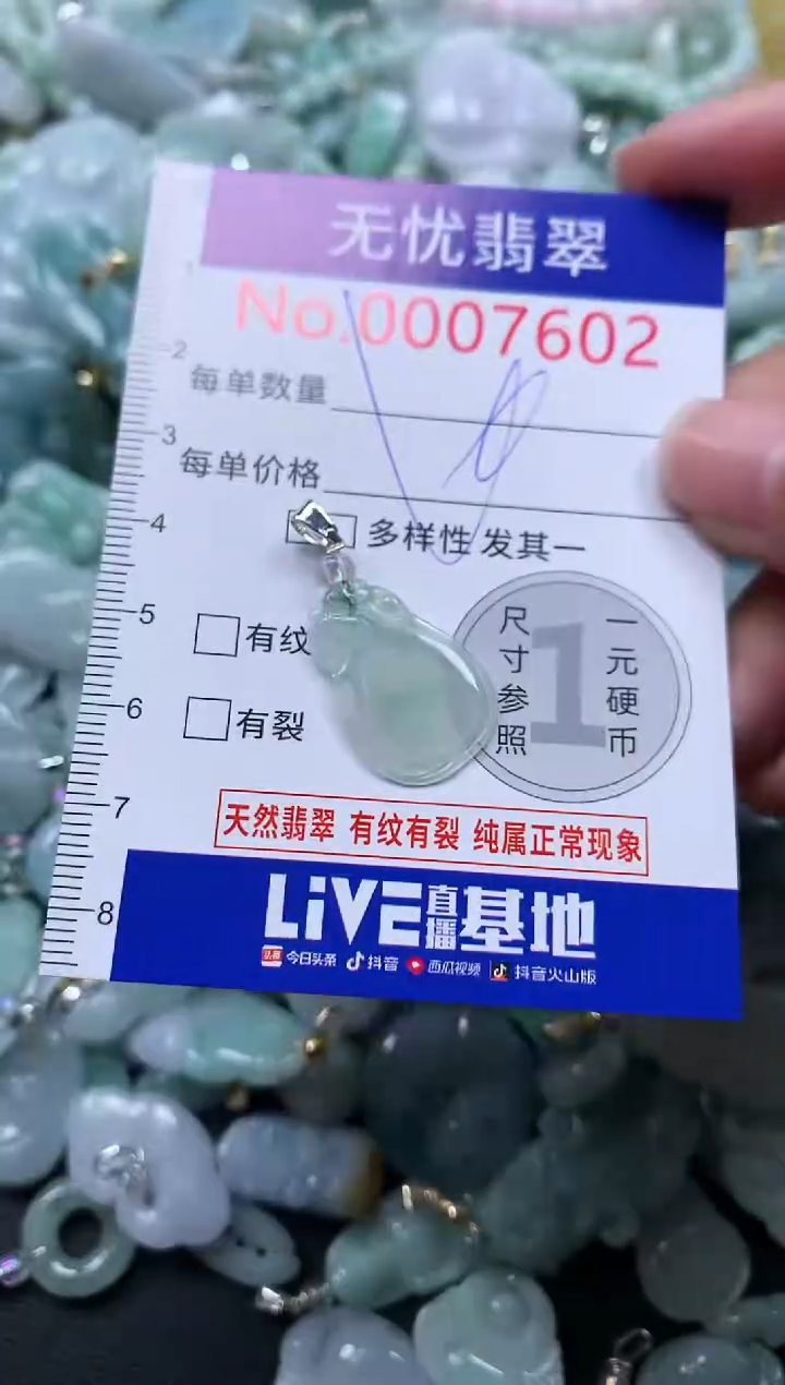 颈饰未镶嵌翡翠7602