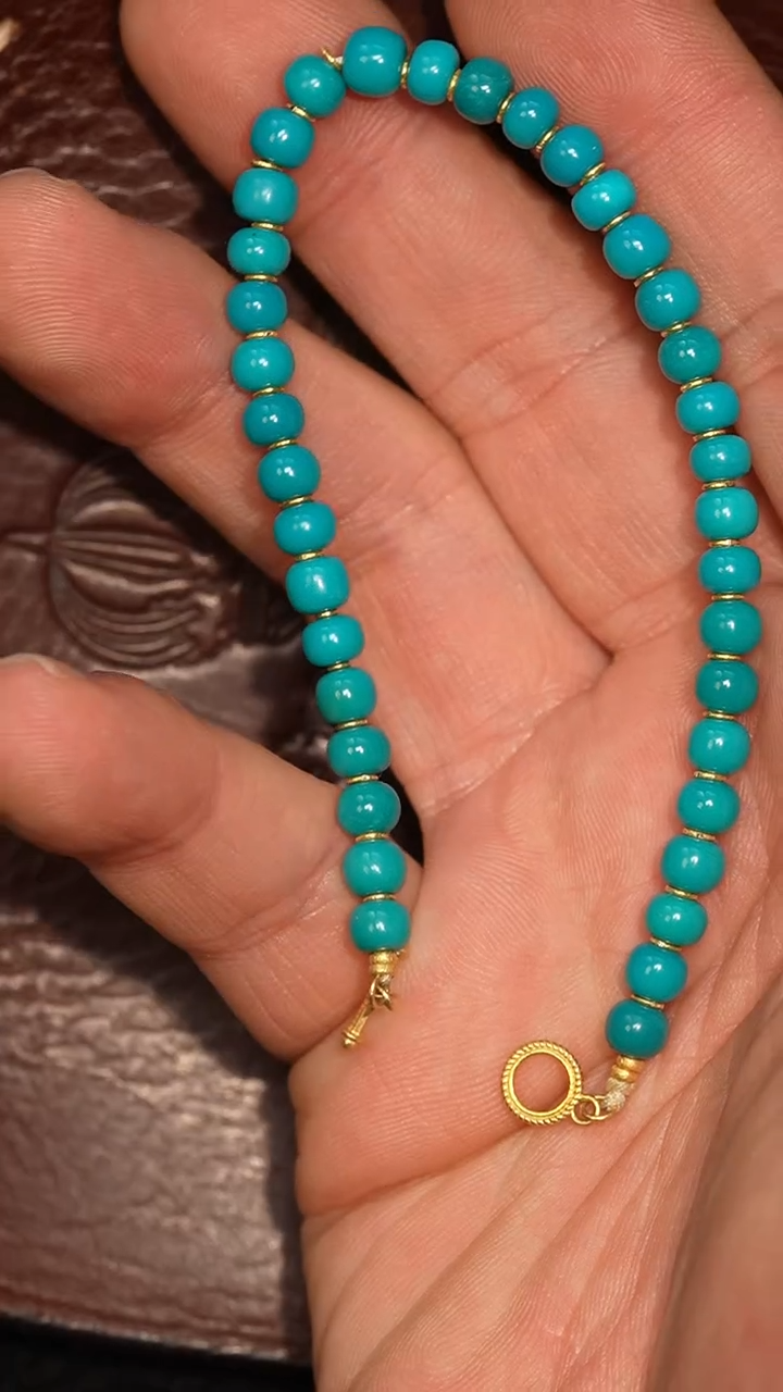 未镶嵌绿松石套链冲赛康胡子哥，DIY一96