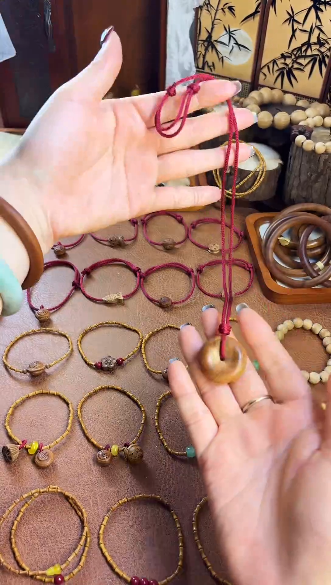 手串桃核古桃坊 桃木 平安扣脖挂