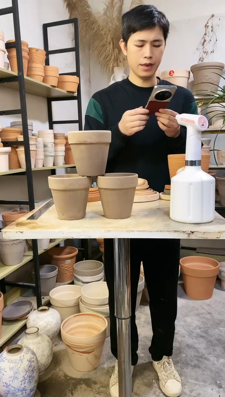 【闪购商品】陶瑕疵无售后13*13灰陶 3盆无托