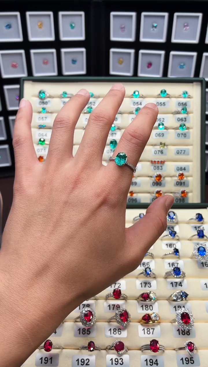 银S925镶嵌戒指碧玺1