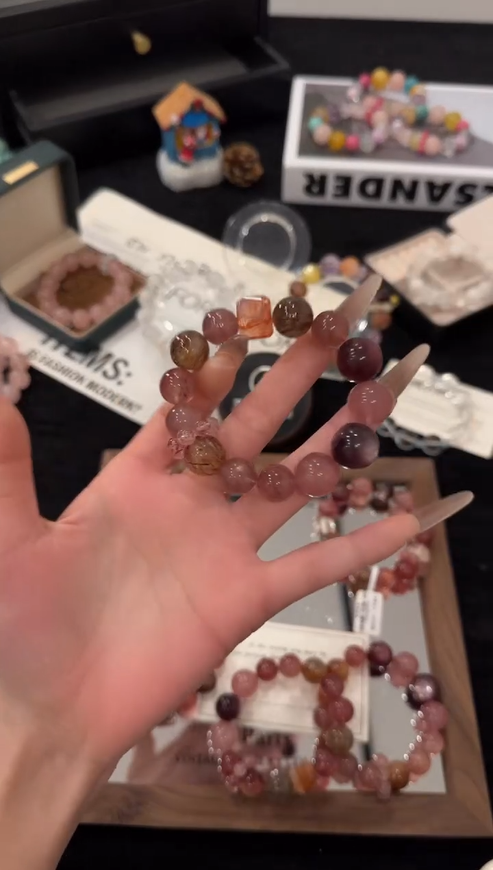 未镶嵌手链水晶草莓晶多宝x3573