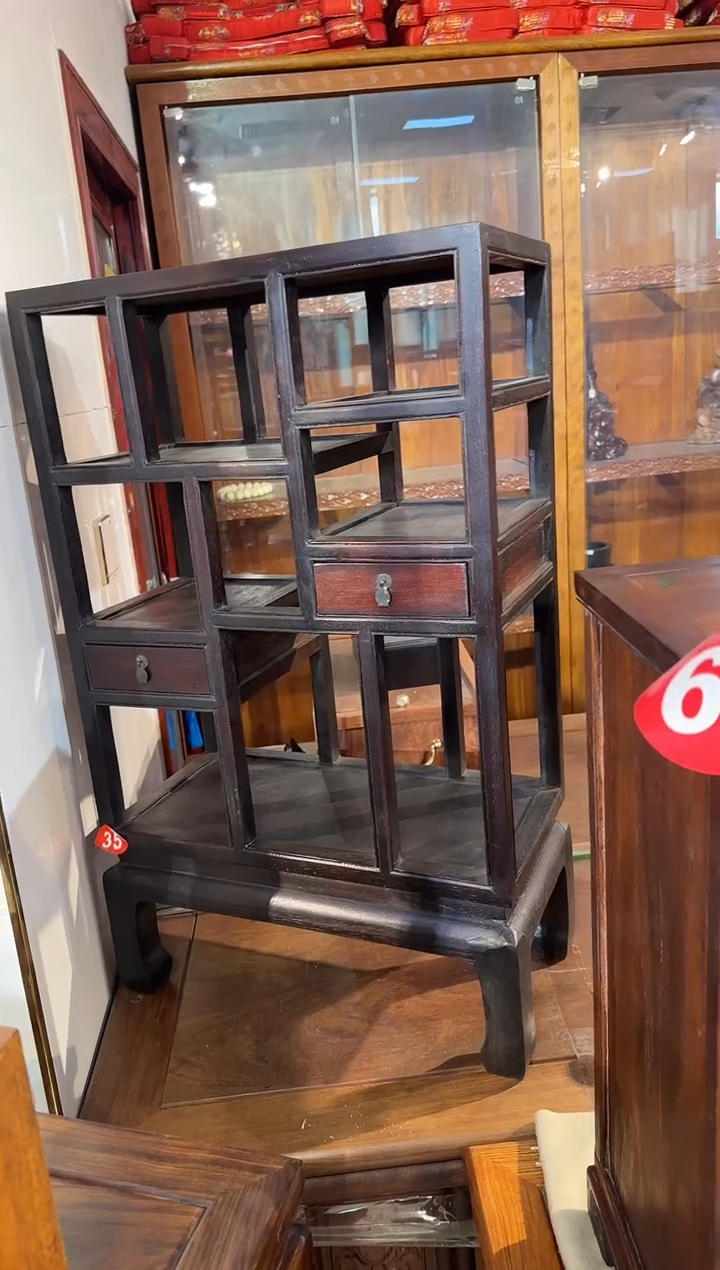 【闪购商品】木木艺邵氏紫檀小博古架1000.8888