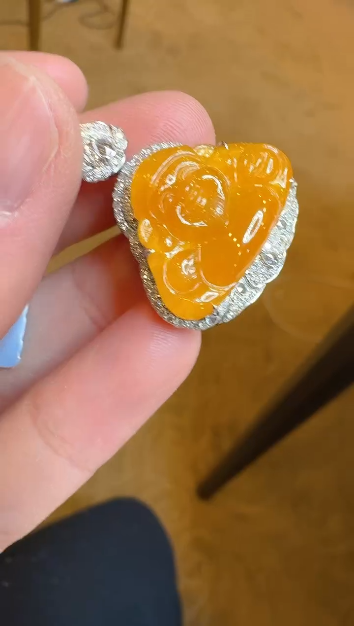 【闪购商品】翡翠吊坠(不含链)18K金镶嵌多样性团购发一件