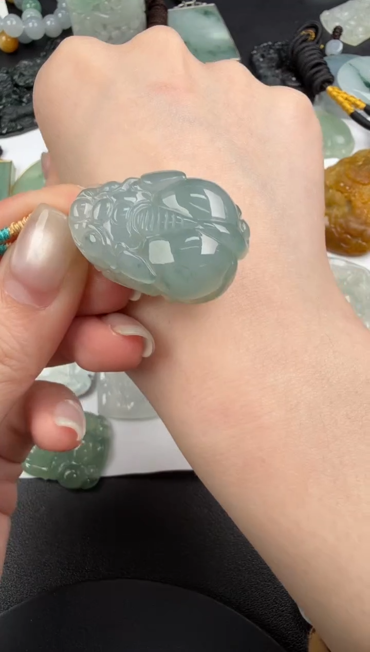 吊坠(不含链)未镶嵌翡翠翡翠饰品-271