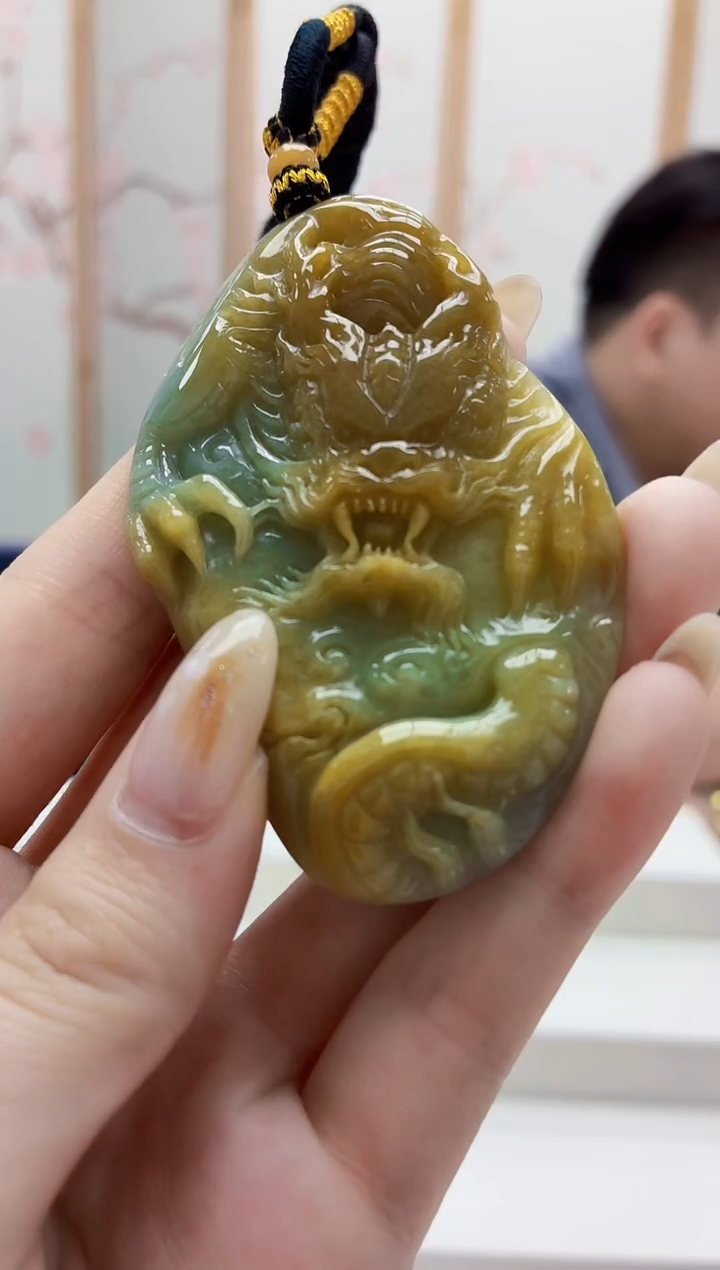 未镶嵌定制翡翠5060jw-毛货挂件40