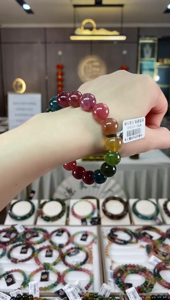 【闪购商品】碧玺单圈手串11+mm未镶嵌（多样性发一条）hon