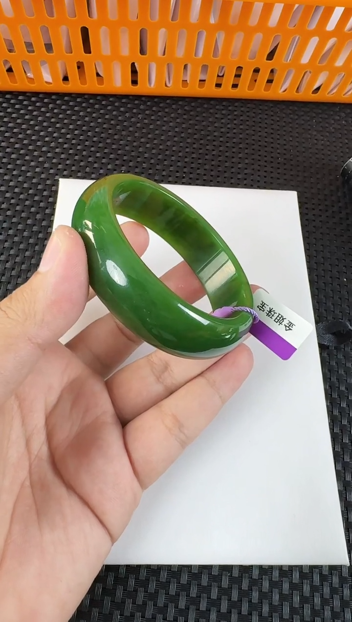 【闪购商品】和田玉（碧玉）手镯未镶嵌约57.8MM