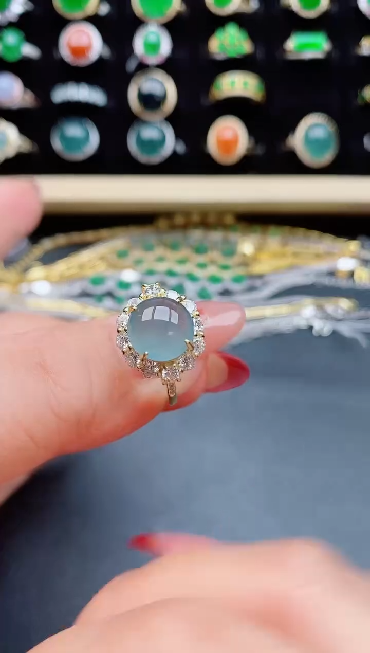 【闪购商品】翡翠戒指银S925镶嵌321321