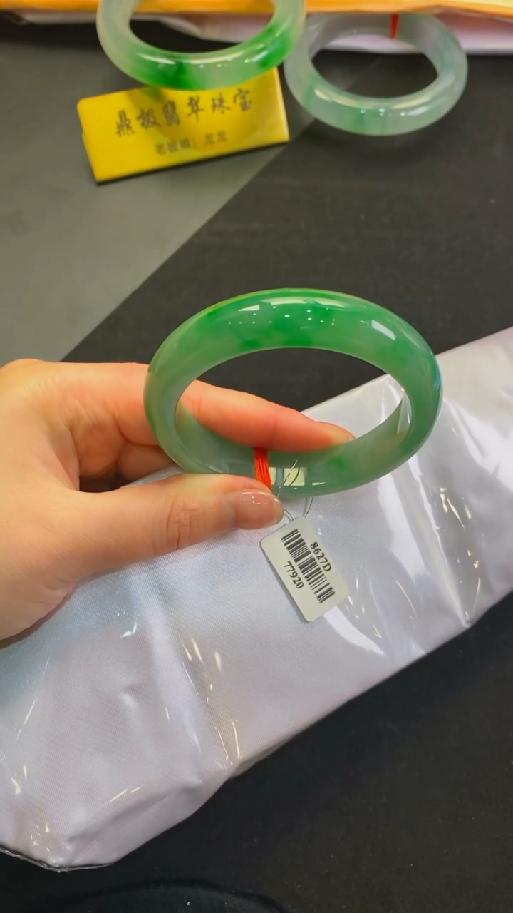 【闪购商品】翡翠颈饰未镶嵌正圈53.8