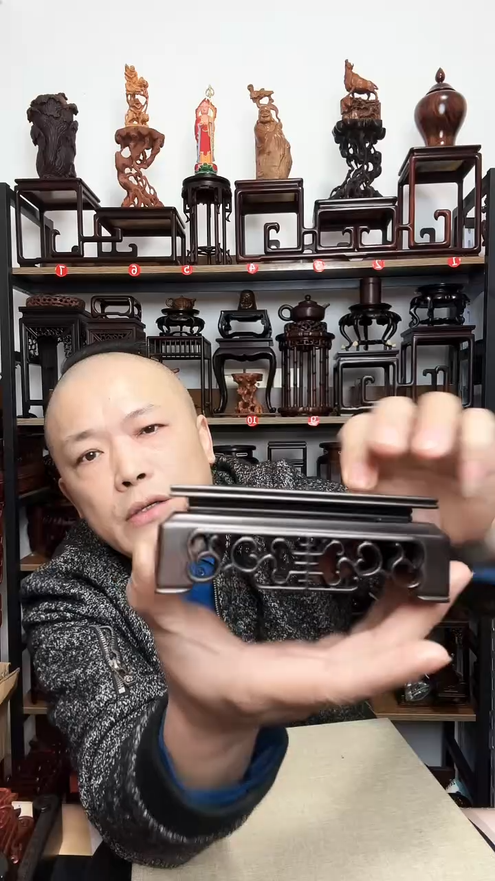 紫砂底座木长12宽7