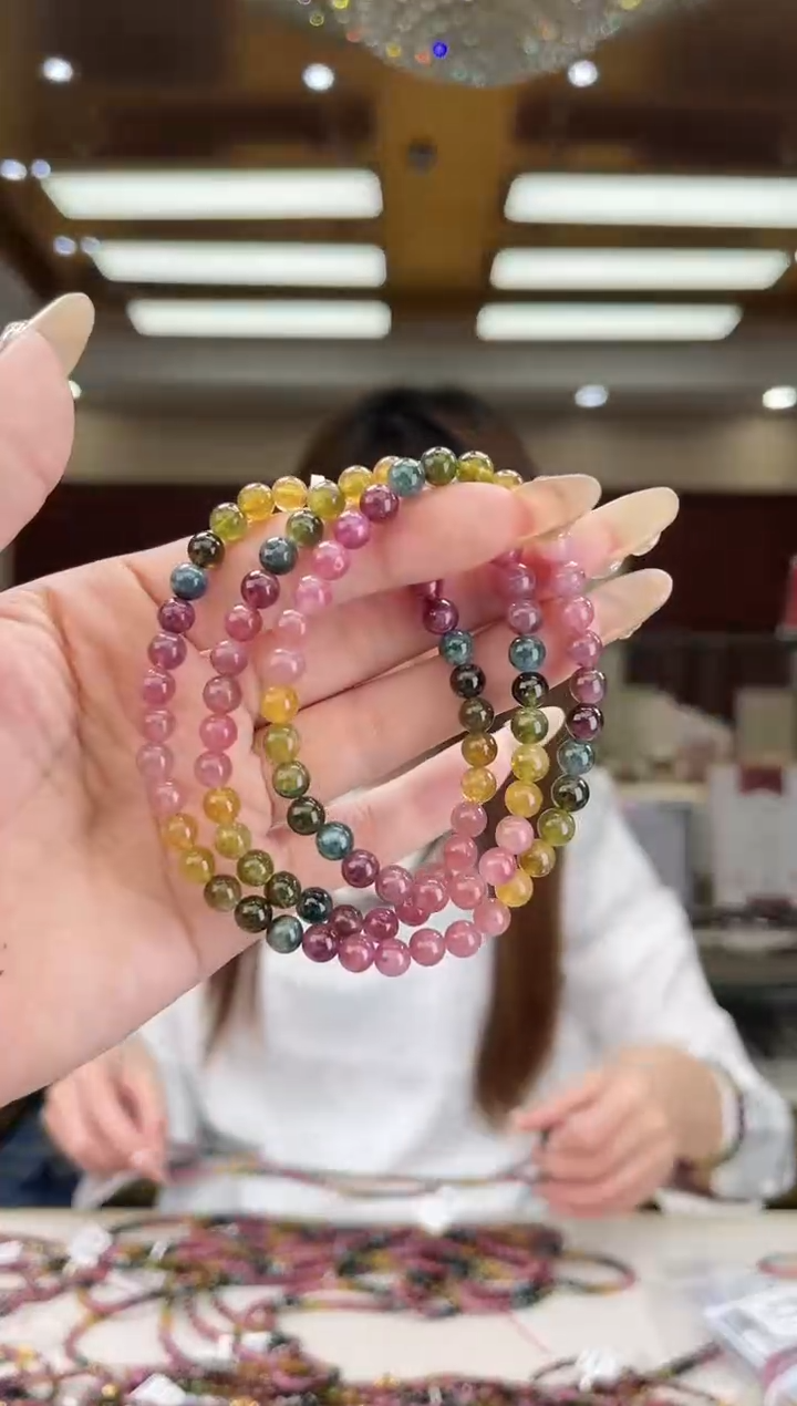 【闪购商品】碧玺/未镶嵌5mm+碧玺多圈多样性发货