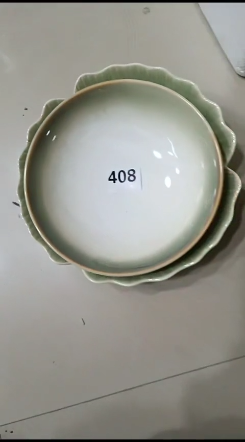 瓷帅****花408盘子二个