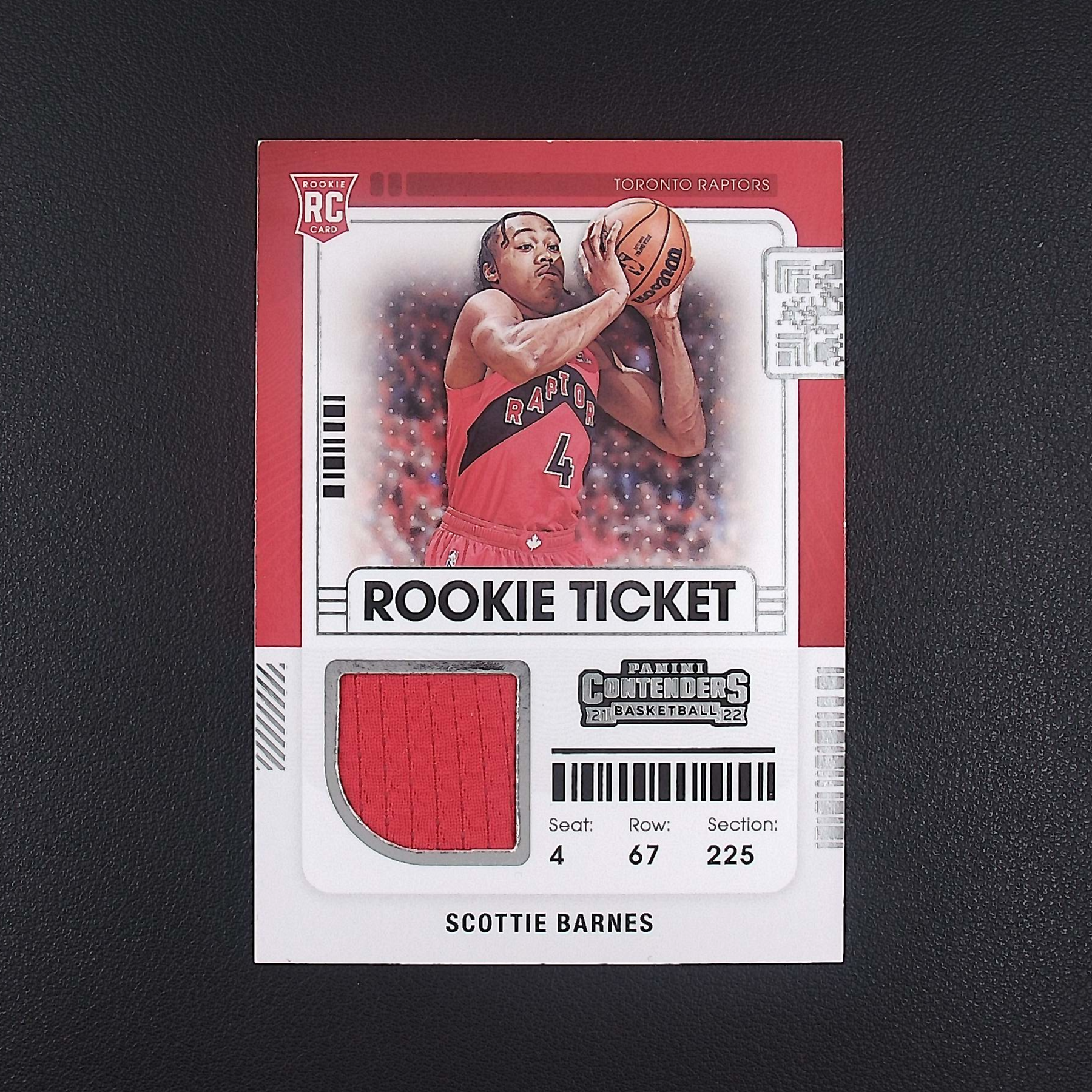 斯科蒂巴恩斯 无编 球票 帕尼尼NBA国宝手提签字球星卡