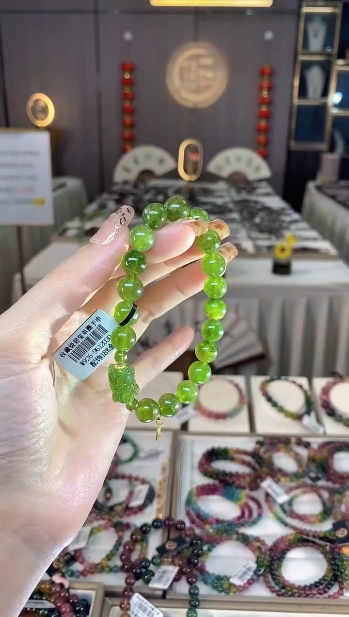 未镶嵌老矿碧玺单圈手串9mm+碧玺dan多样性发货一条