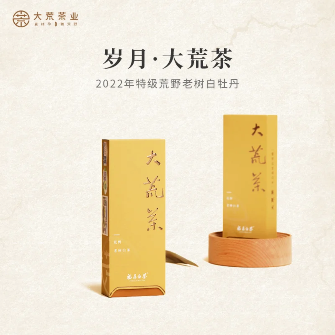 大荒茶业·岁月大荒茶·2022年森林荒野老树特级白牡丹10克