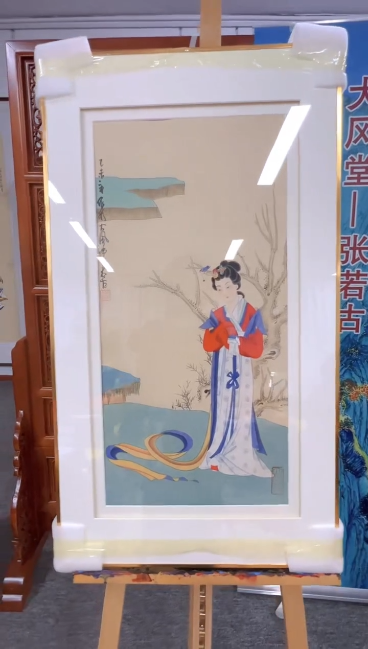 【闪购商品】绘画张若古-2平尺-国画作品-电视台2