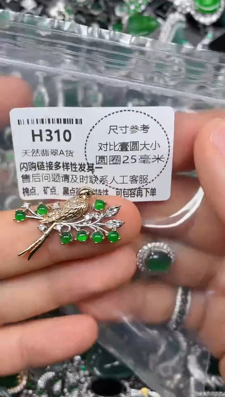 颈饰未镶嵌翡翠H310吊坠