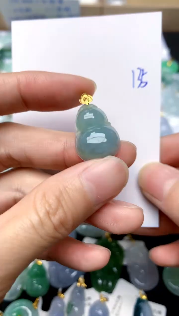 【闪购商品】翡翠颈饰18K金镶嵌135天然A货翡翠`