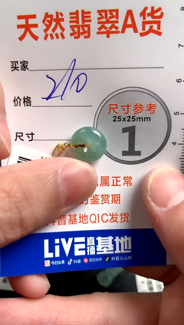 【闪购商品】翡翠颈饰18K金镶嵌0447049464