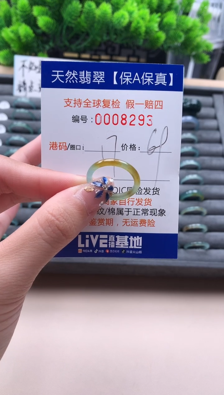 未镶嵌戒指翡翠天然  8293
