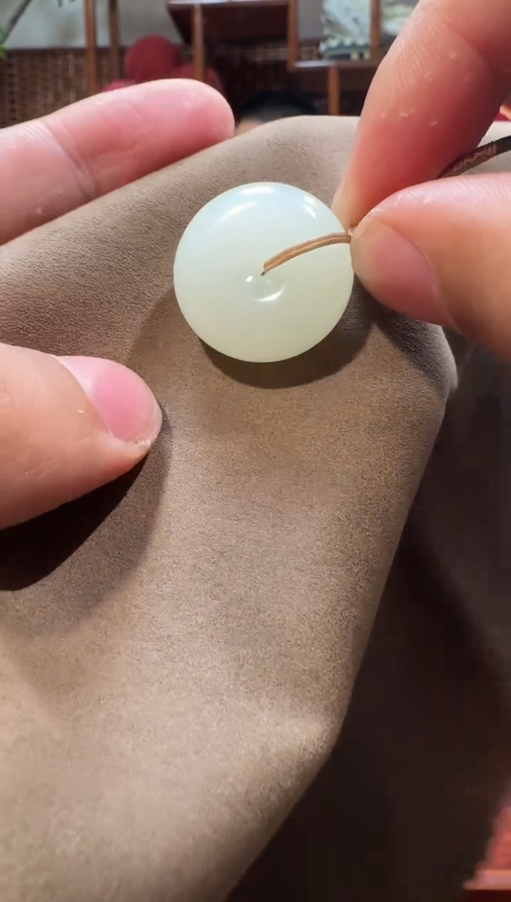 【闪购商品】和田玉吊坠未镶嵌1391 25mm平安扣