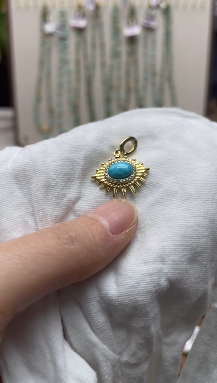 【闪购商品】绿松石珠宝奇石合金105