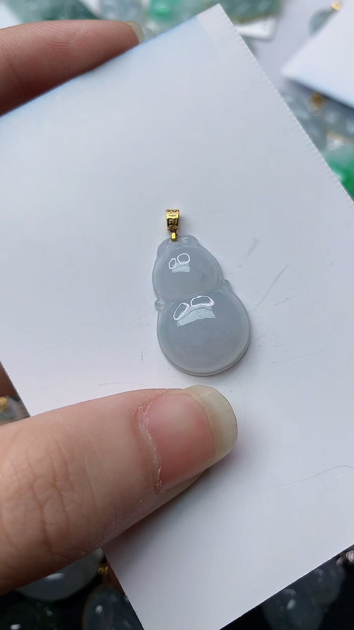 【闪购商品】翡翠颈饰18K金镶嵌73..........