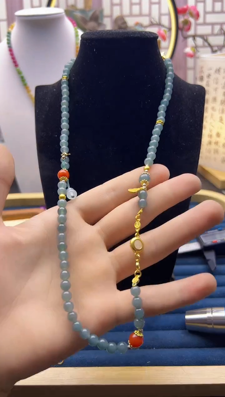 【闪购商品】翡翠颈饰14K金镶嵌X219