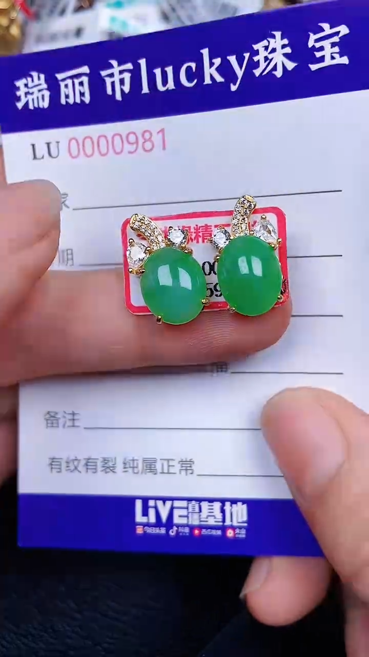 颈饰银S925镶嵌翡翠0981