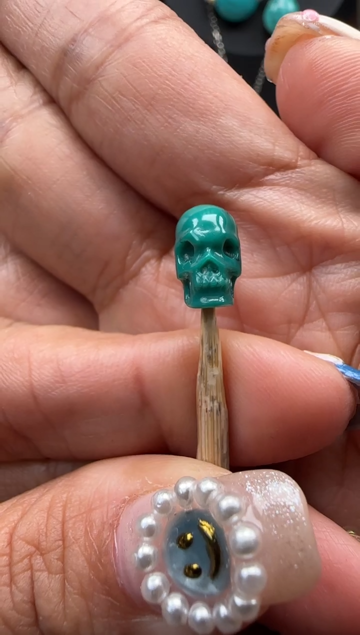 未镶嵌绿松石珠宝奇石天****海绿松石