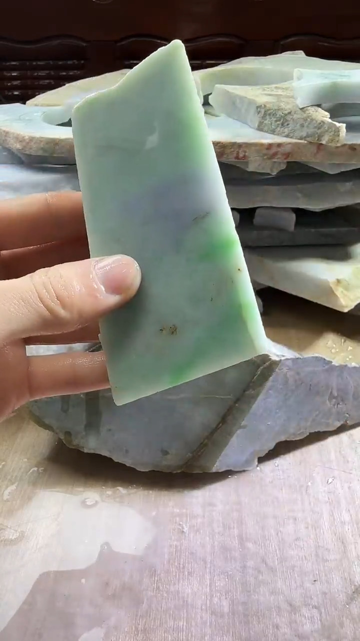 裸石翡翠天然翡翠A货花304