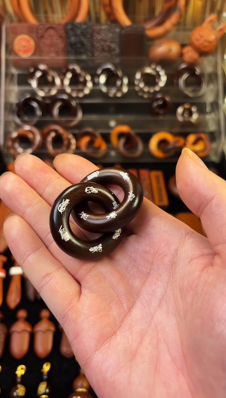 木木雕款雷枣玉化五雷五路2.0乾坤圈  