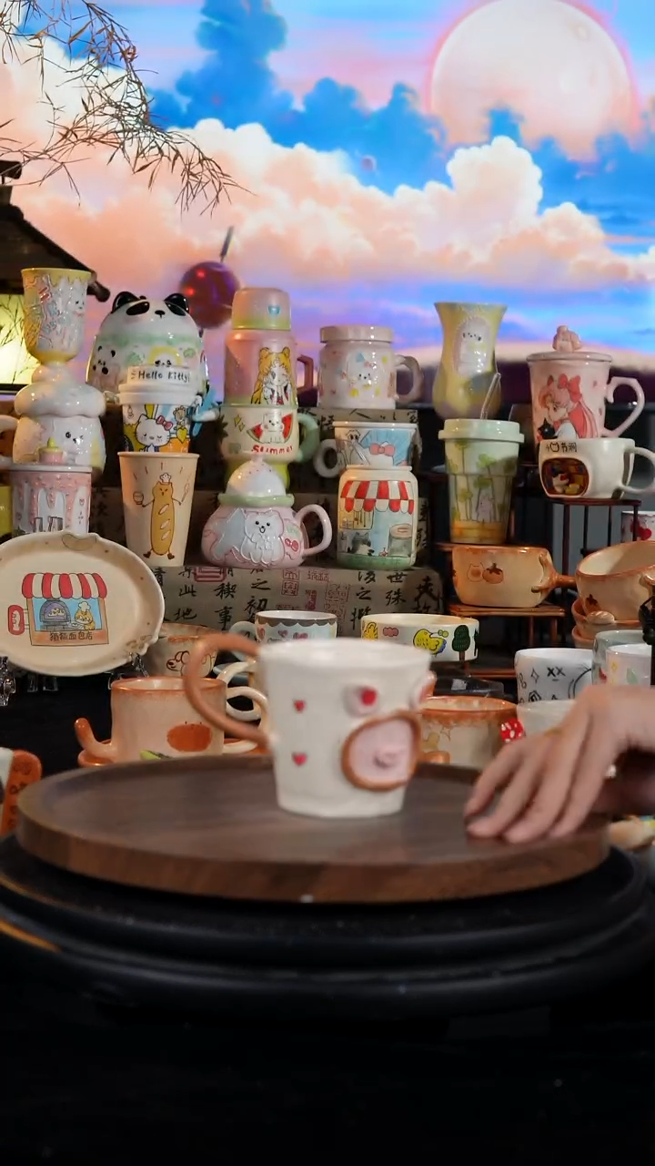 陶瓷便携款手工手绘景德镇陶瓷