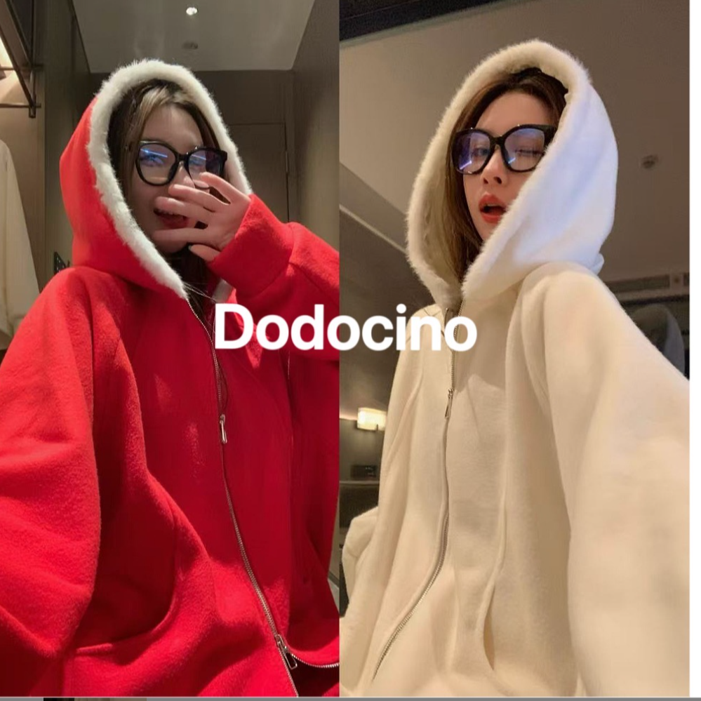  主打舒适的冬日连帽套装