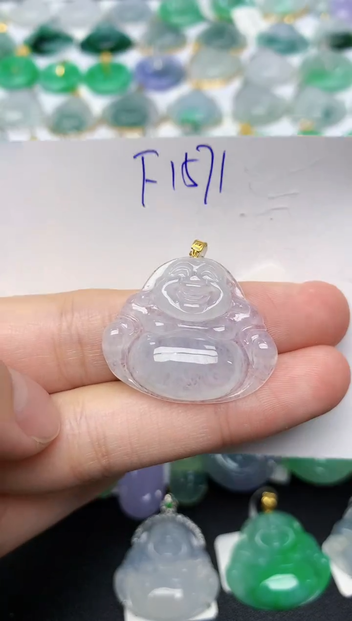 颈饰18K金镶嵌翡翠天然缅甸A货翡翠百元以上9元证书费自理