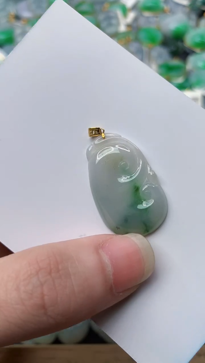 【闪购商品】翡翠颈饰18K金镶嵌2.........