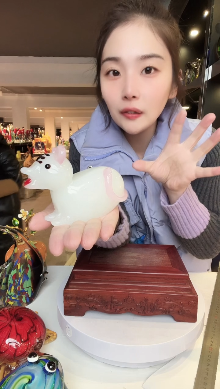 【闪购商品】茶盏琉璃摆件家居摆件