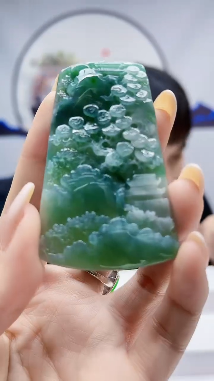 未镶嵌定制翡翠毛货挂件45