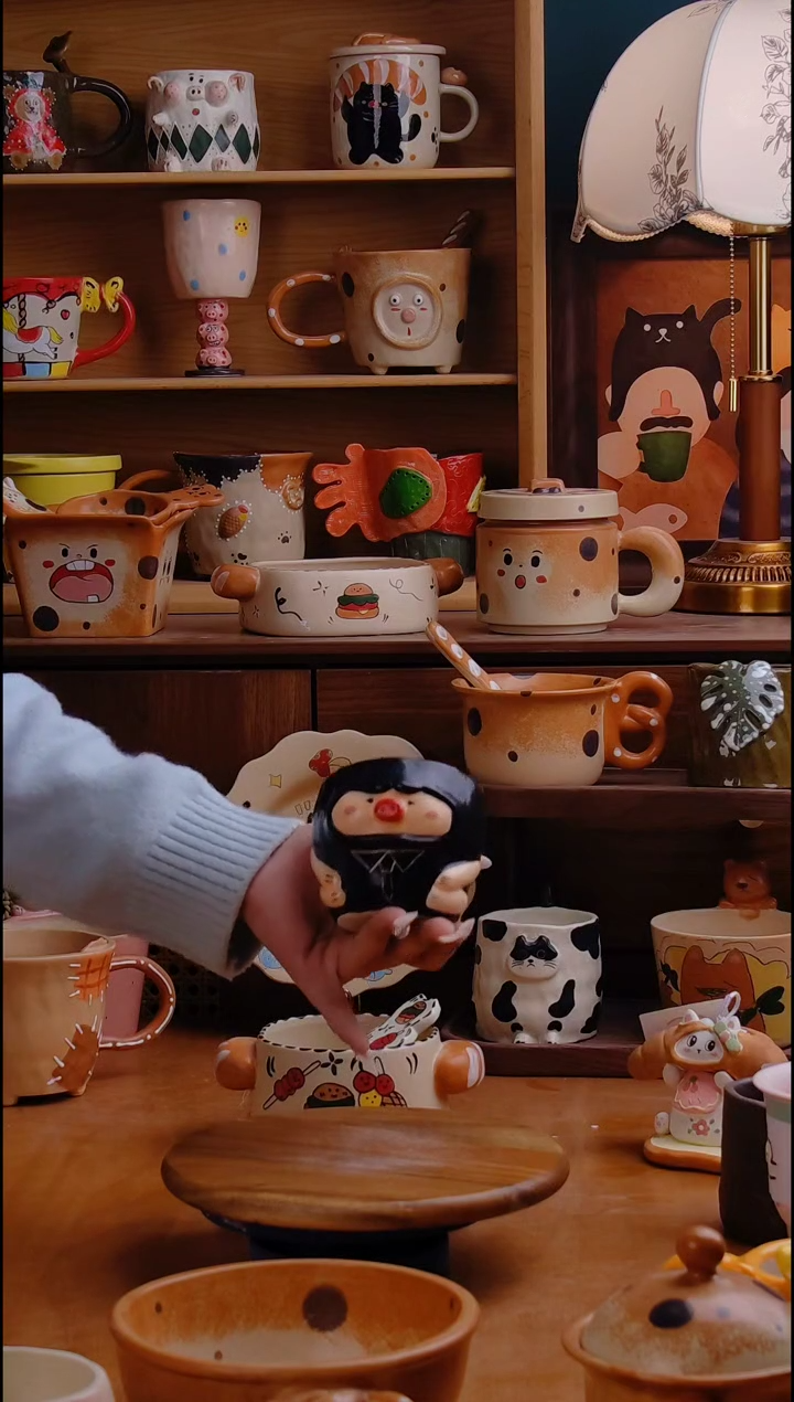 摆件陶景德镇原创手工陶瓷