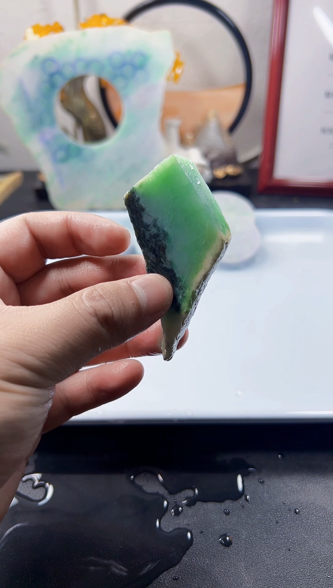 颈饰未镶嵌翡翠天然缅甸A货翡翠