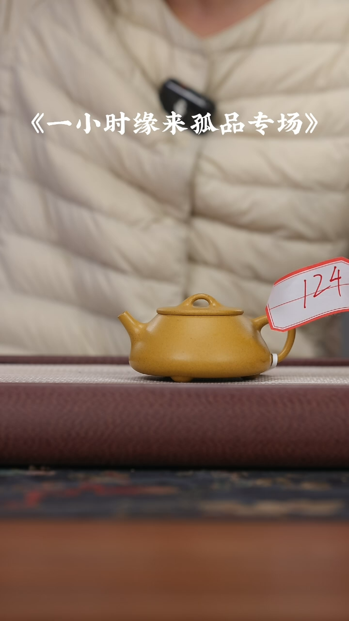 【闪购商品】紫砂茶壶老黄金段石瓢{124}