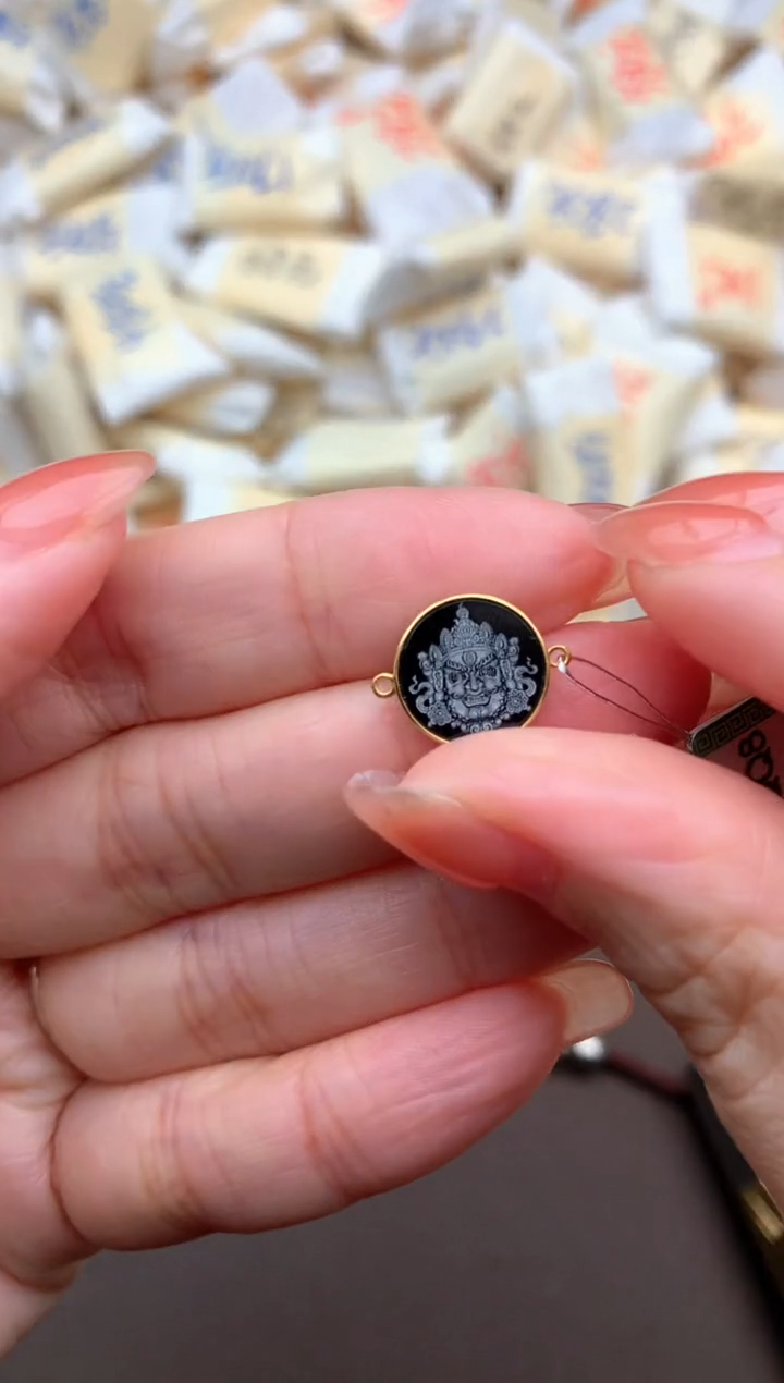 【闪购商品】翡翠挂件18K金镶嵌一6