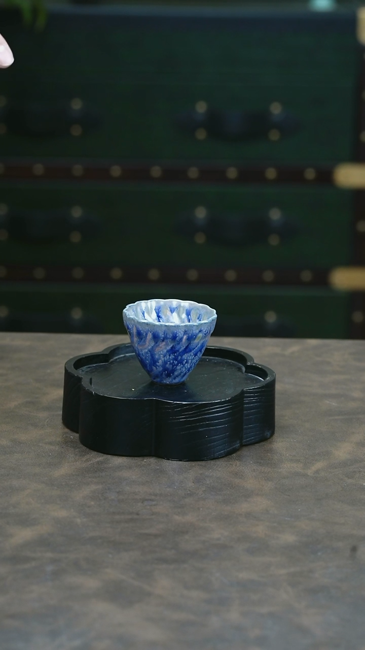 【闪购商品】W宝丰宋官窑原产地钧瓷炫纹杯