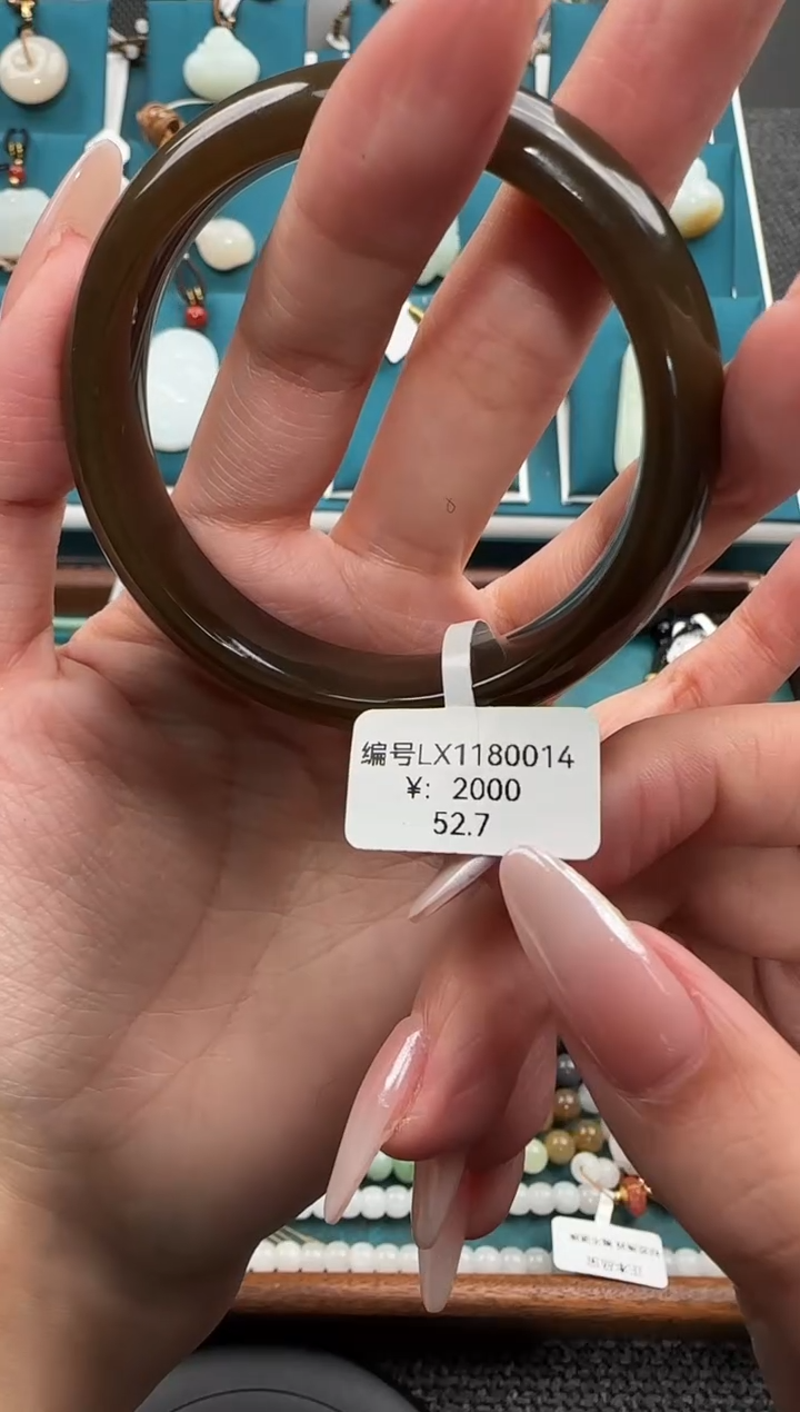 未镶嵌手镯和田玉LX 52.7