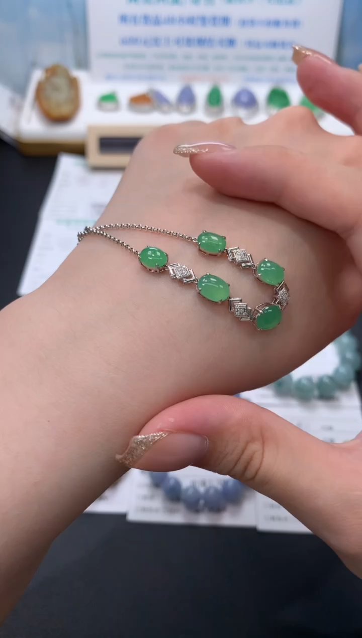 定制翡翠18K金镶嵌模式推广期48小时鉴赏期